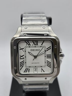 New 38mm SeikoMod Automatic Watch Santos